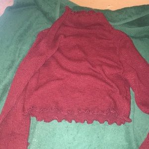 Long sleeve crop top